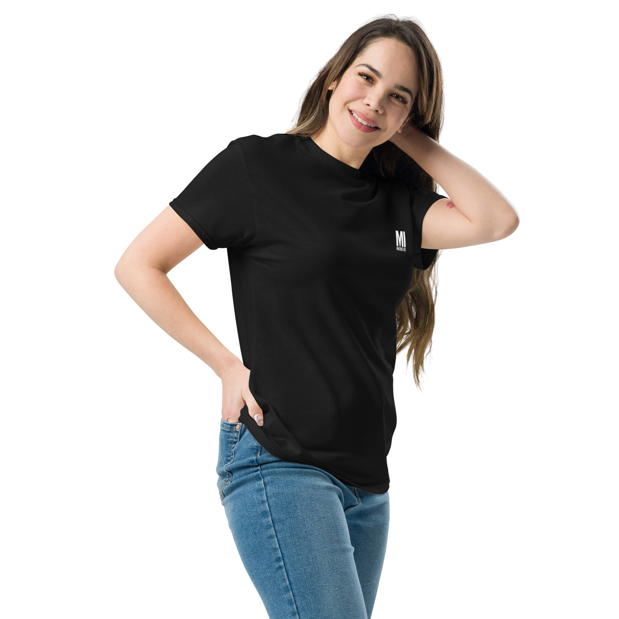 Unisex classic tee - Pocket Square Basic + Back - Image 3