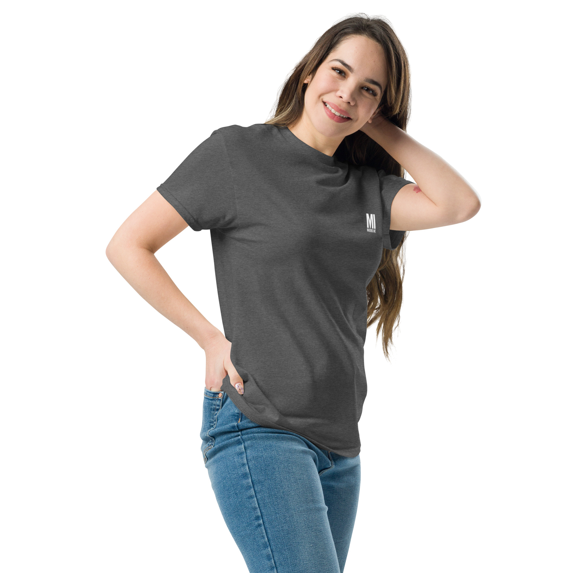 Unisex classic tee - Pocket Square Basic + Back - Image 9