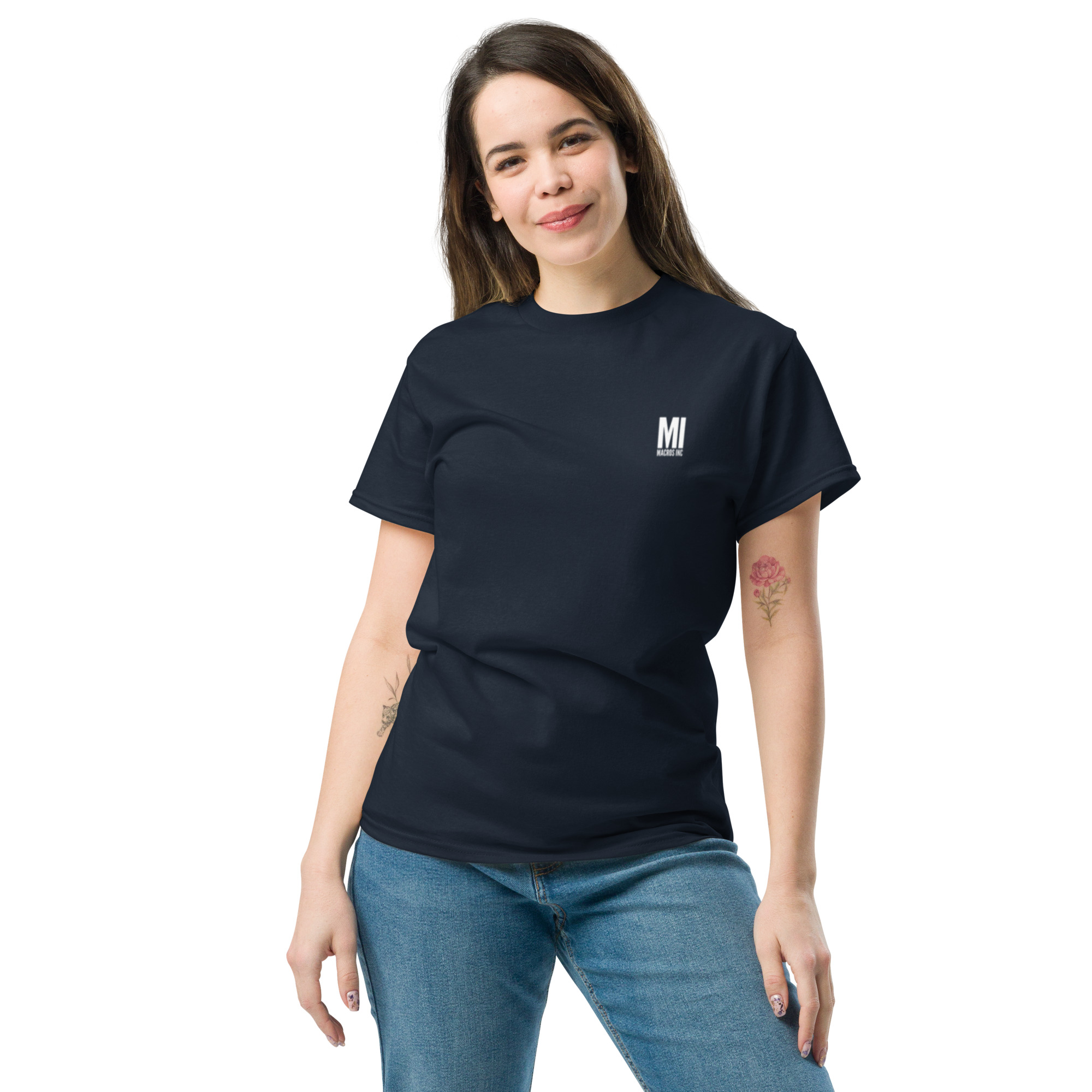 Unisex classic tee - Pocket Square Basic + Back - Image 5