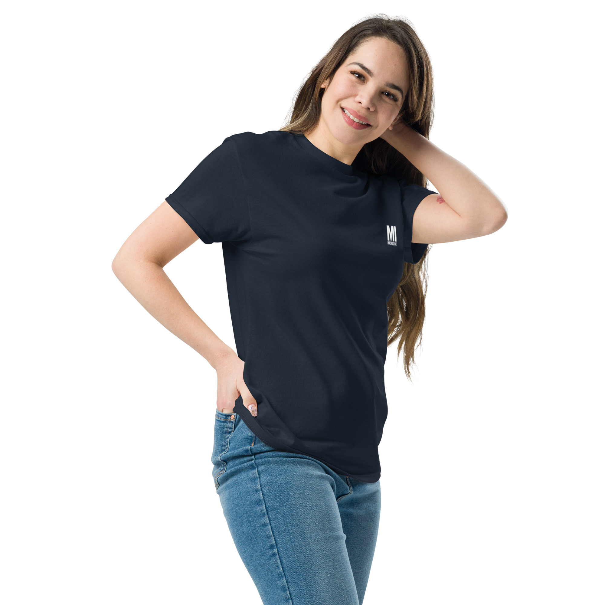 Unisex classic tee - Pocket Square Basic + Back - Image 6