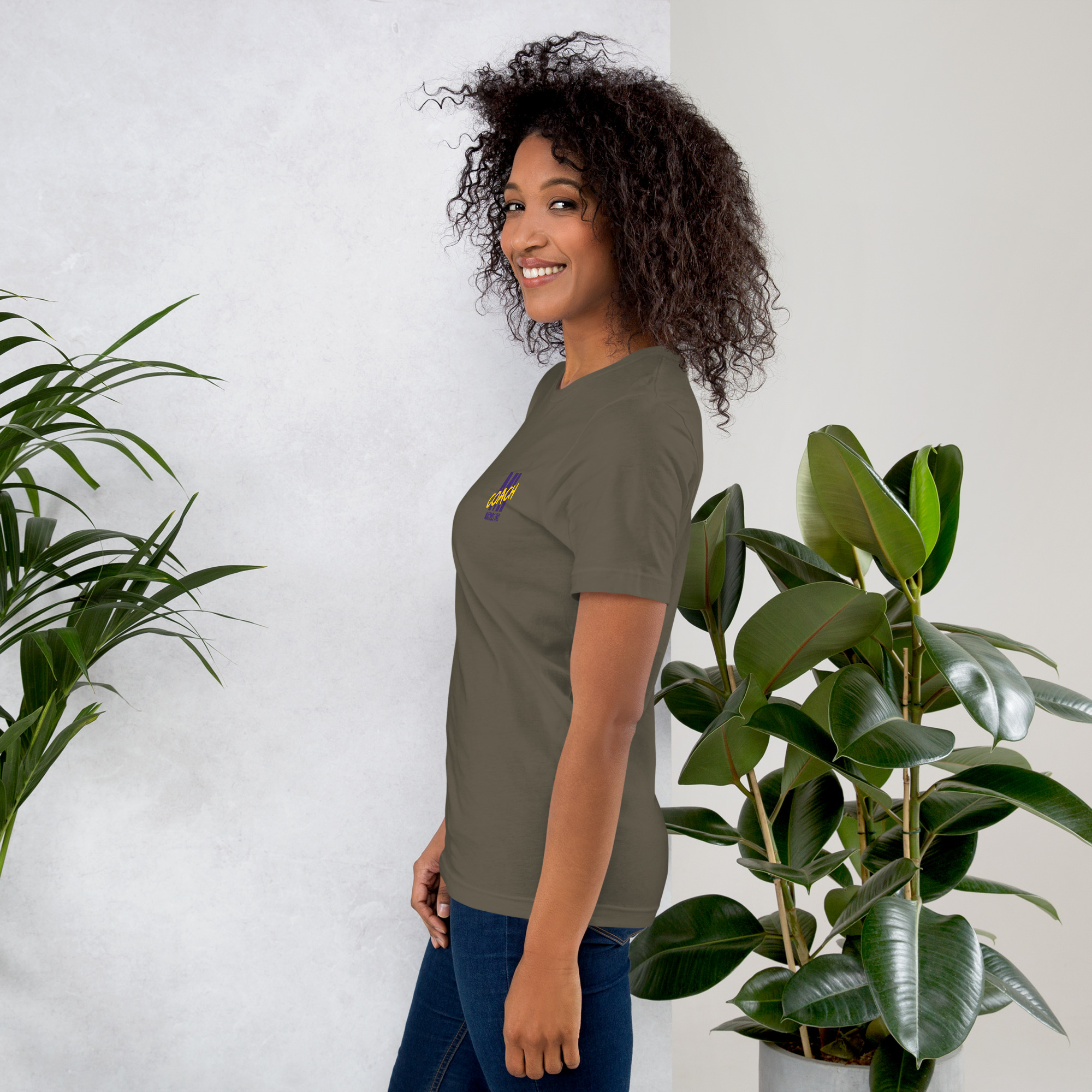 Unisex t-shirt - MI Coach Pocket Logo Color - Image 7