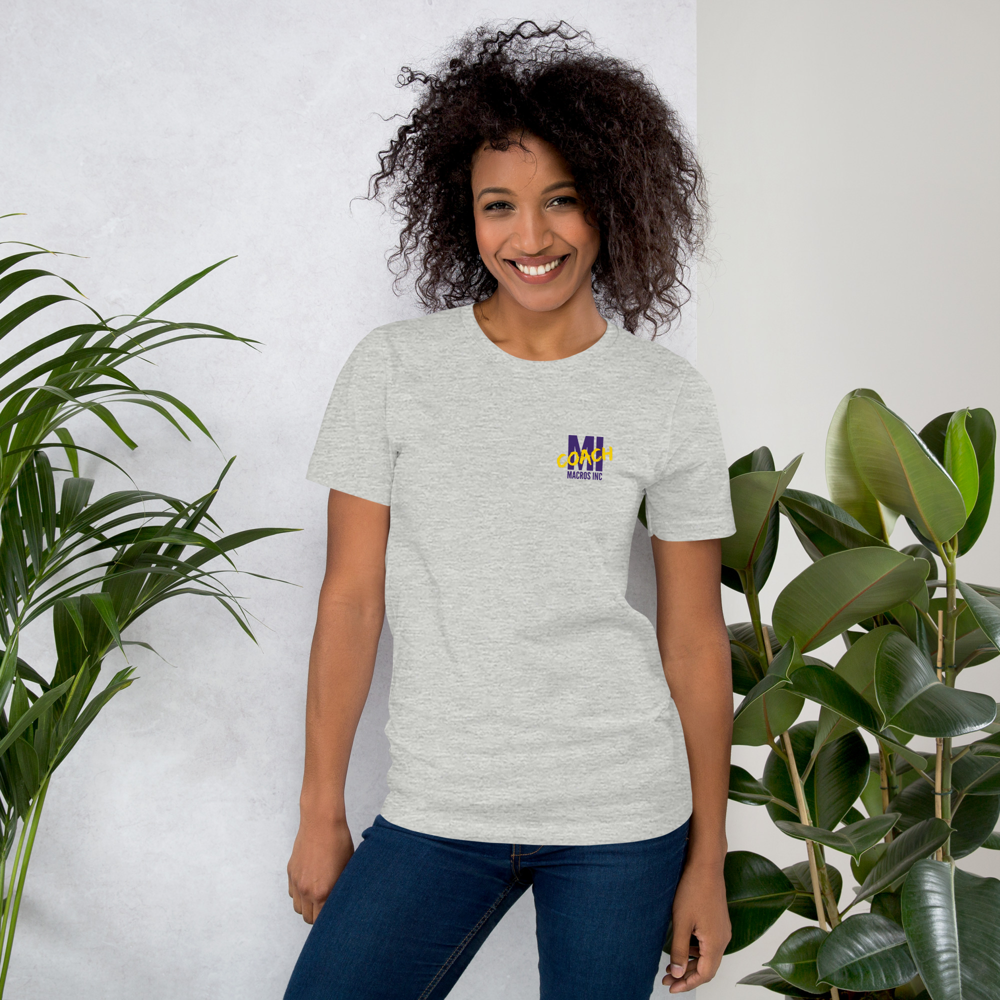 Unisex t-shirt - MI Coach Pocket Logo Color - Image 13