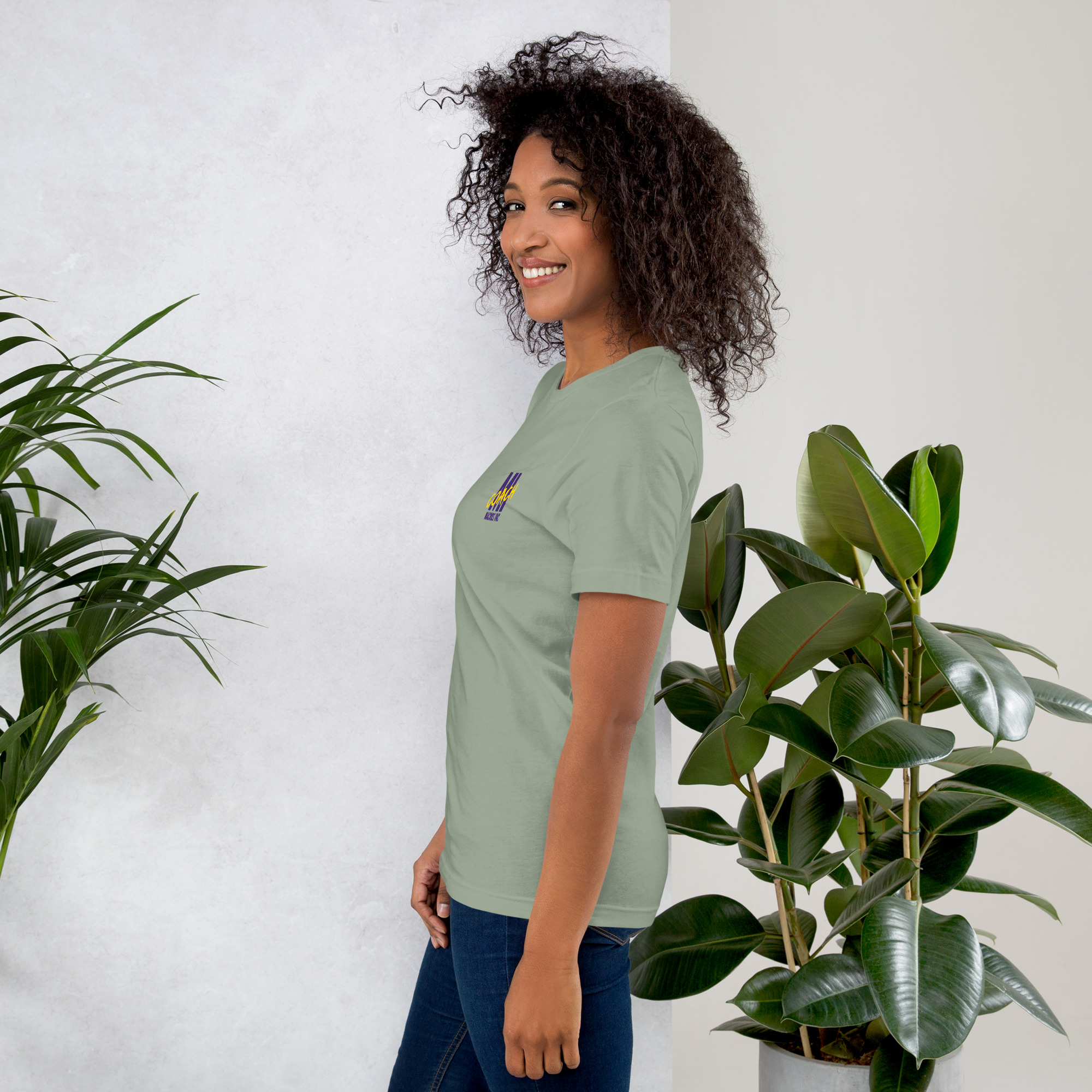 Unisex t-shirt - MI Coach Pocket Logo Color - Image 11